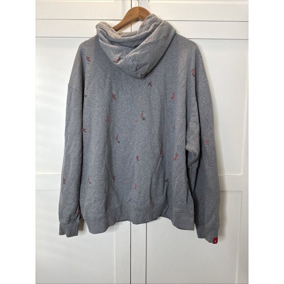 Jordan Sweater XXL Mens Hoodie Cotton Brown Solid Mini Jordan Characters - Picture 4 of 14